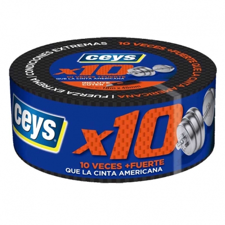 Cinta americana ceys 10 veces mas fuerte 18mx48mm negro