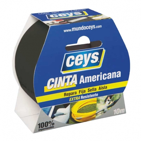 Cinta americana ceys extra resistente 10mx50mm negro