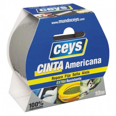 Cinta americana ceys extra resistente 10mx50mm plata