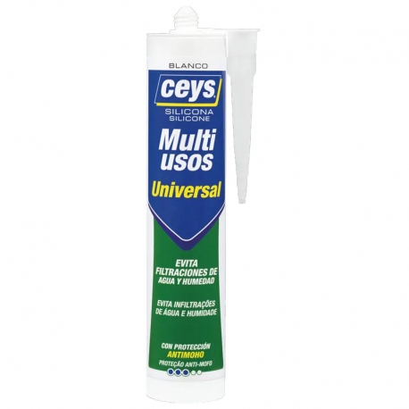 Silicona multiusos ceys universal 280ml blanco