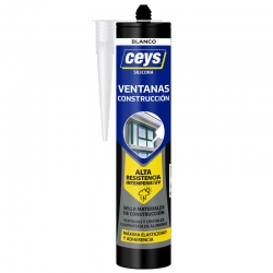 Silicona ceys ventanas-obras y contruccion 280ml blanco