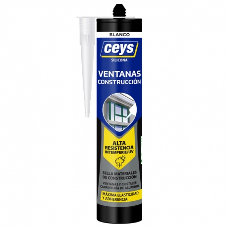 Silicona ceys ventanas-obras y contruccion 280ml blanco