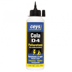 Cola madera ceys d4 poliuretano 250gr