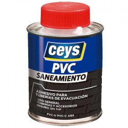 Adhesivo pvc ceys saneamiento para tuberias 250ml