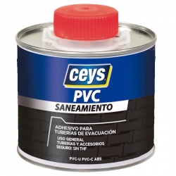 Adhesivo pvc ceys saneamiento para tuberias 500ml