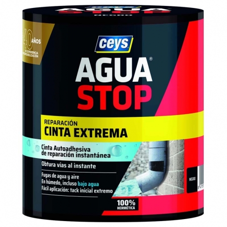 Cinta extrema ceys aguastop reparacion 1,5mx10cm negro