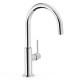 Monomando lavabo tres exclusive study caño curvo 324 mm cromo 26290402