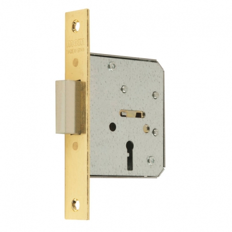 Cerradura mcm serie 1513-2-35 puerta madera latonado