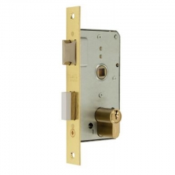 Cerradura mcm serie 1501-2-35 puerta madera latonado