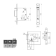 Cerradura mcm serie 1612-240a311 puerta madera latonado