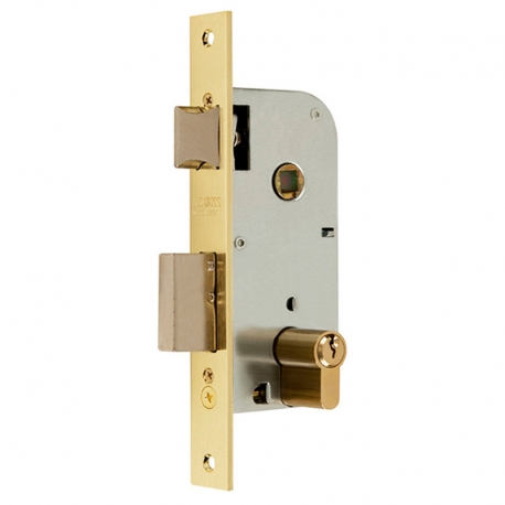 Cerradura mcm serie 1301-235a311 puerta madera latonado