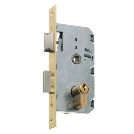 Cerradura mcm serie 2501-235an311 puerta madera latonado