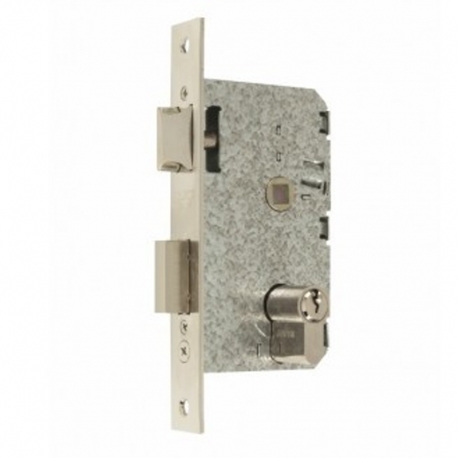 Cerradura mcm serie 2501-135an311 puerta madera niquelado