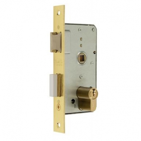 Cerradura mcm serie 1501-2-45 puerta madera latonado