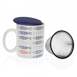 Taza de infusion fish gres