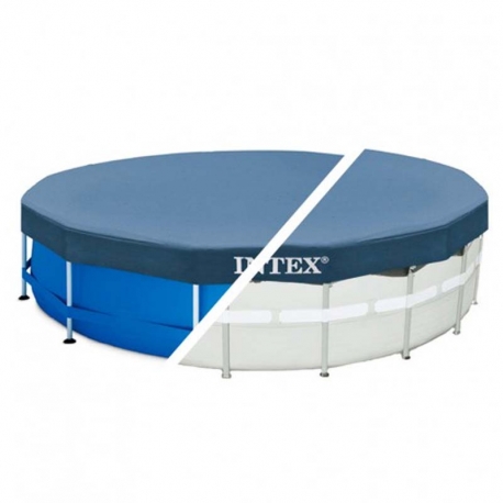 Cubierta invierno piscina intex redonda metal frame 457cm