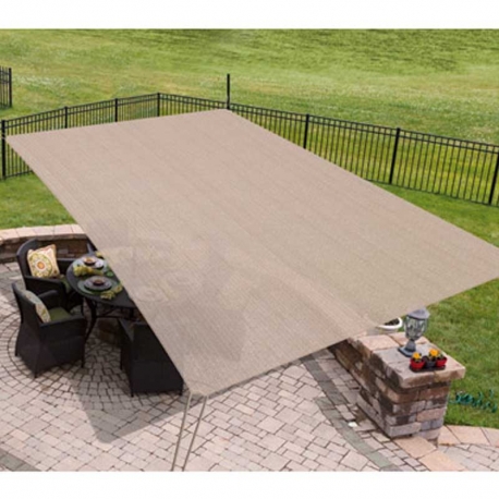 Toldo vela sombreo rectangular colaro ready to hand tierra 2,19x3,9m