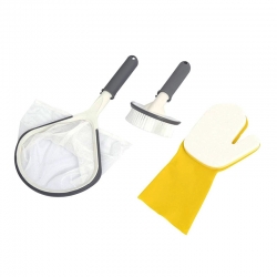 Set limpieza spa bestway recogehojas + cepillo + guante