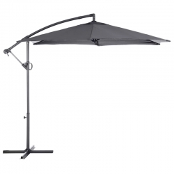 Parasol aluminio excentrico antracita 3x2,5m