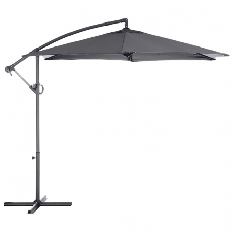 Parasol aluminio excentrico antracita 3x2,5m