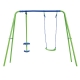 Columpio infantil gardiun 1 asiento + 1 balancin 220x140x182cm