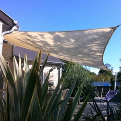 Toldo vela natuur sombreo cuadrado impermeable 5x5m crudo