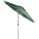 Parasol aluminio inclinable verde oliva 3m tubo 48mm con manivela