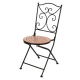 Silla plegable bistro metalica 40x38x90cm