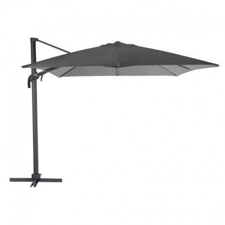 Parasol aluminio excentrico antracita 3x3m (bis)