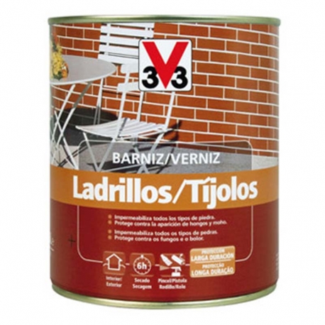 Barniz exterior ladrillos v33 larga duracion 750ml incoloro mate