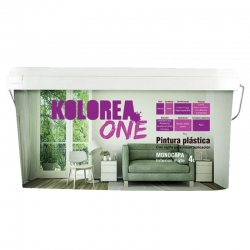 Pintura plastica kolorea interior monocapa one 4l rosa palo