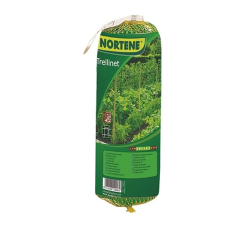 Malla entutorar nortene trellinet 2x25m 20x20mm verde