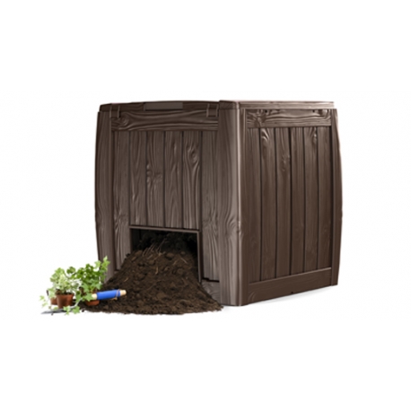 Compostador keter deco composter con base 69,5 x 72 x 74 cm