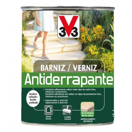 Barniz antiderrapante v33 interior-exterior 750ml