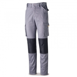 Pantalon multibolsillos marca stretch pro gris talla 54