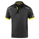 Polo manga corta sparco tech gris-amarillo fluor talla m