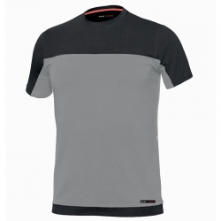 Camiseta manga corta issa stretch gris-negro talla xl
