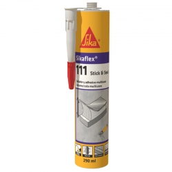 Adhesivo montaje sellador sika sikaflex111 stick and seal 290ml negro