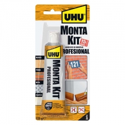 Adhesivo montaje uhu monta kit profesional 125gr