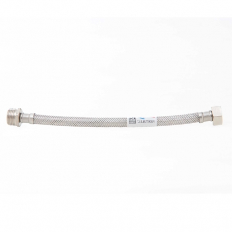 Conexion flexible h2o acero inox m 1/2 - h 1/2 30cm