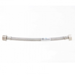 Conexion flexible h2o acero inox m 1/2 - h 1/2 35cm