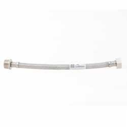 Conexion flexible h2o acero inox macho 3/8 - hembra 3/8 30cm