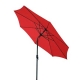 Parasol aluminio 300cm tubo 48 mm rojo