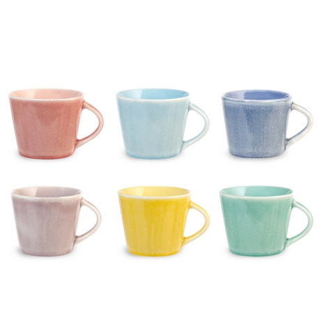 Taza de te coachella colors bone china 26cl surtido