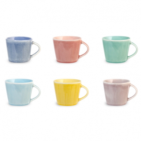 Taza cafe cortado coachella colors bone china 11cl surtido