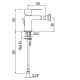 Monomando bide tres loft maneta cromo 200.120.01