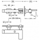 Monomando ducha y bañera slim tres mural 265mm cromo 20217001