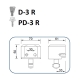 Cierre lyf pd-3r para puertas metalicas enrollables llave puntos