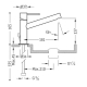 Monomando lavabo tres max-tres maneta 165 mm cromo 06220301d con desagÜe automatico