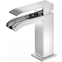 Monomando lavabo tres cuadro caÑo cascada libre maneta 006.110.01d con desagÜe automatico